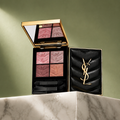 Yves Saint Laurent Couture Mini Clutch Eyeshadow Palette – Quilted Leather Case with Rosy Pink & Berry Shades