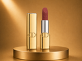 Dior Rouge Gold Edition Lipstick - Luxury Engraved Velvet Mauve Nude Lip Color