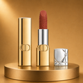 Dior Rouge Gold Edition Matte Lipstick - Luxury Engraved Velvet Nude Lip Color