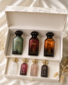 Dkhoon Al Emiratia Luxury 7-Piece Perfume Gift Set – Riyadh Sky, Tiamo & Ghawi Eau de Parfum Collection