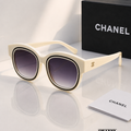 CHANEL White Square Sunglasses with Gradient Lenses – Luxury Women’s Eyewear PREMIUM CLASS