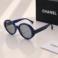 CHANEL 5511 Round Sunglasses – Navy Blue & Grey Lenses PREMIUM CLASS