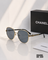 CHANEL CH 2213 Gold Metal Sunglasses – Grey Lenses PREMIUM CLASS