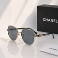 CHANEL CH 2213 Gold Metal Sunglasses – Grey Lenses PREMIUM CLASS