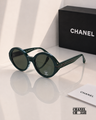 CHANEL 5511 Round Sunglasses – Green Acetate & Green Lenses PREMIUM CLASS