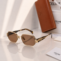 CELINE CE 40111 Gold Rectangular Sunglasses – Brown Tinted Lenses PREMIUM CLASS
