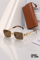 CELINE CE 42108 Gold Square Sunglasses – Brown Tinted Lenses PREMIUM CLASS