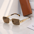 CELINE CE 42108 Gold Square Sunglasses – Brown Tinted Lenses PREMIUM CLASS