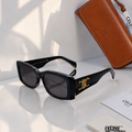 CELINE CE 40282 Black Square Sunglasses – Gold Logo & Dark Lenses PREMIUM CLASS