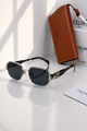 CELINE CE 40111 Silver Geometric Sunglasses – Dark Grey Lenses PREMIUM CLASS