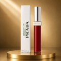 Prada Reflection Glass Lip Gloss P259 – Deep Crimson High-Shine Liquid Gloss