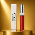 Prada Reflection Glass Lip Gloss R220 – Vibrant Poppy Red High-Shine Liquid Gloss