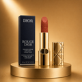 Dior Rouge Gold Edition Lipstick - Luxury Engraved Terracotta Nude Velvet Lipstick 3.5g