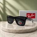 RayBan RB650 Black Shield Polarized Sunglasses