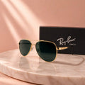Ray-Ban RB28752 Gold Green Classic Aviator Sunglasses