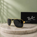 RayBan RB3483 Gold & Black Square Sunglasses