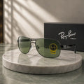 Ray-Ban RB66006 Green Lens Aviator Sunglasses