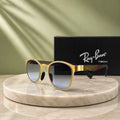 RayBan RB2604 Gold Round Gradient Sunglasses